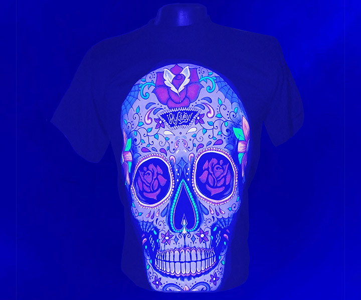 Camiseta Estampada CTE Calavera con Rosas en los Ojos - 311