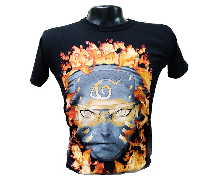 Camiseta Estampada Naruto en Llamas - 135