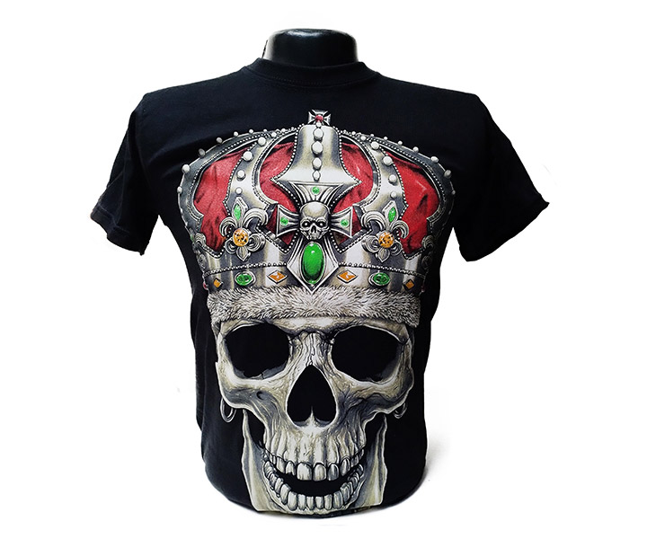 Camiseta Estampada Rey Calavera - 142