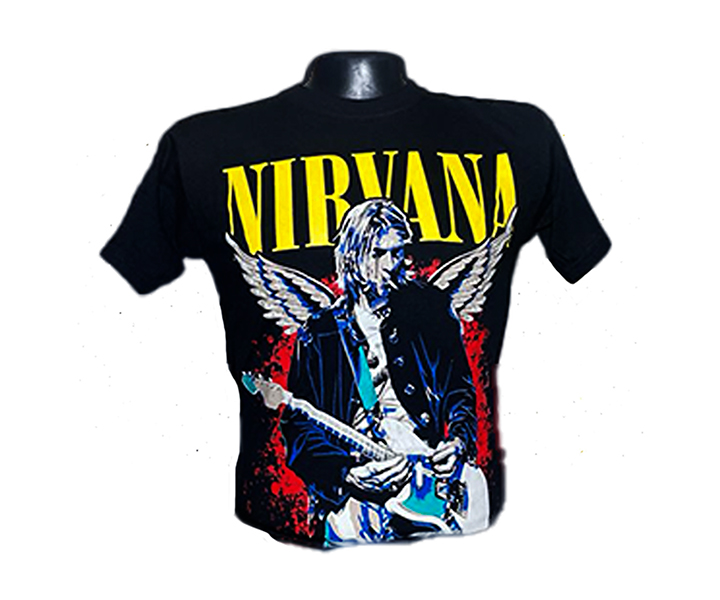 Camiseta Estampada Nirvana Neon - 145