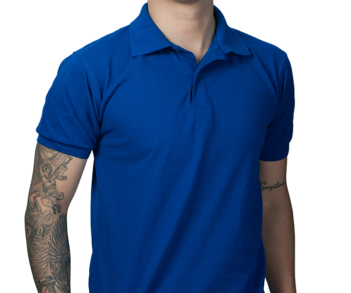 Camiseta Polo para Hombre Color Azul Rey - 42