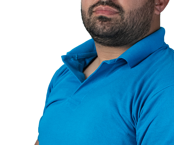 Camiseta Polo para Hombre Color Azul Turquesa - 44