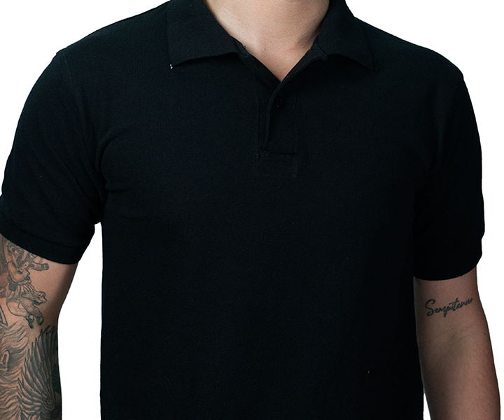 Camiseta Polo para Hombre Color Negro - 424