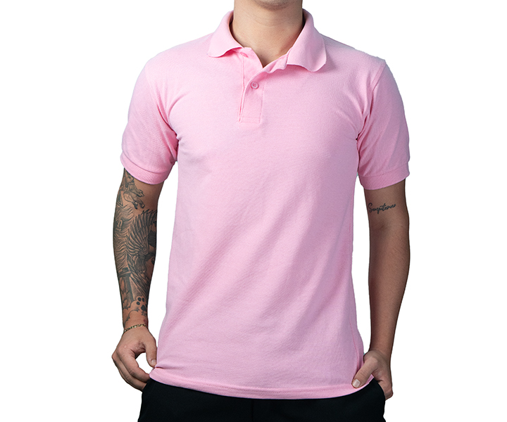 Camiseta Polo para Hombre Color Rosa - 64