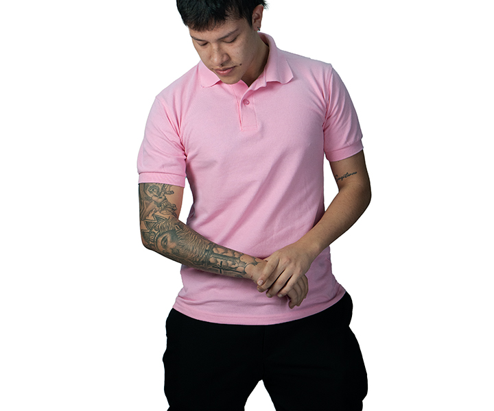 Camiseta Polo para Hombre Color Rosa - 154