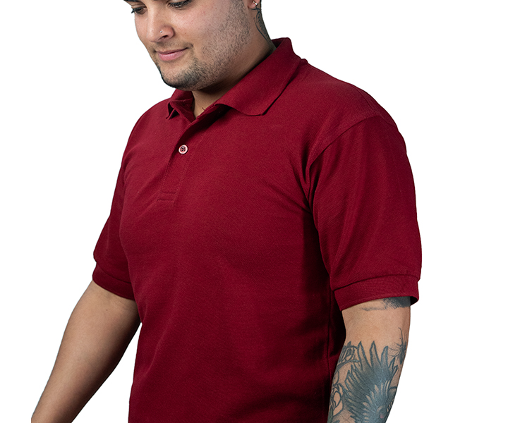 Camiseta Polo para Hombre Color Vinotinto - 71