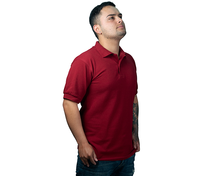 Camiseta Polo para Hombre Color Vinotinto - 72