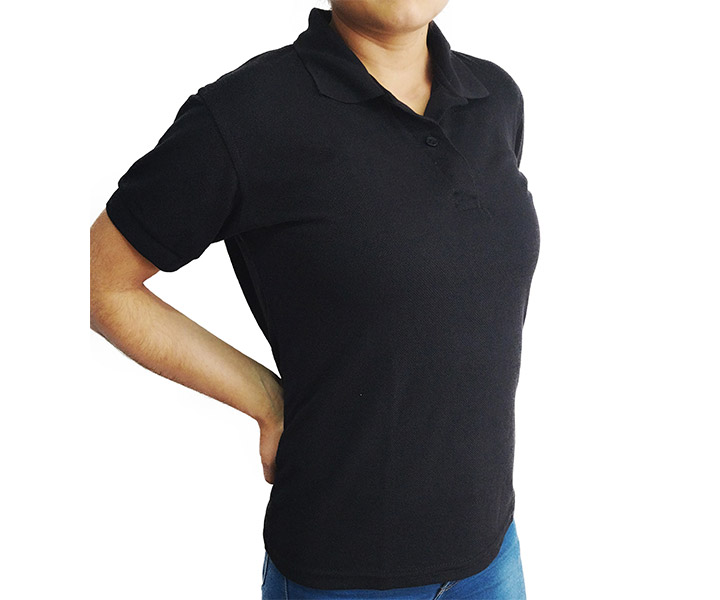 Camiseta Polo para Dama Color Negro - 300