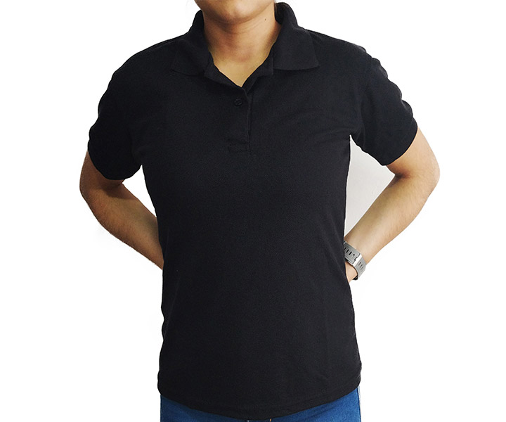 Camiseta Polo para Dama Color Negro - 299