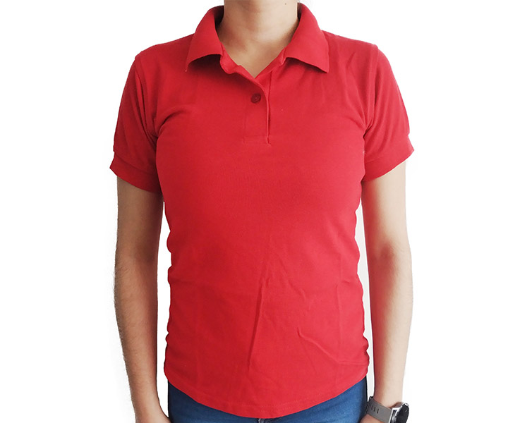 Camiseta Polo para Dama Color Rojo - 302